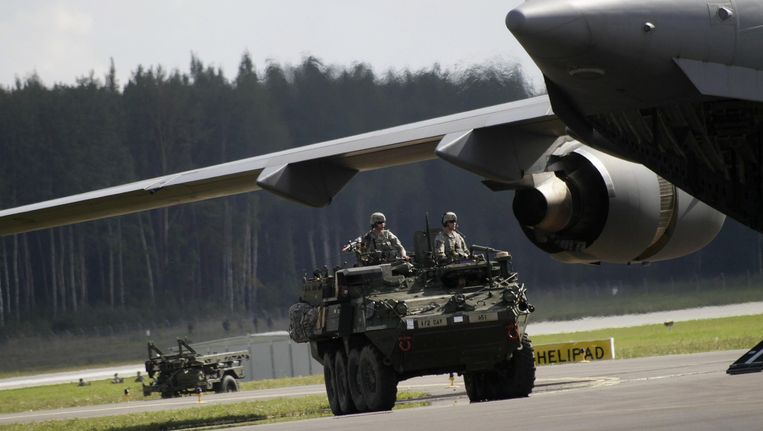 NAVO-troepen in Letland vandaag Beeld anp