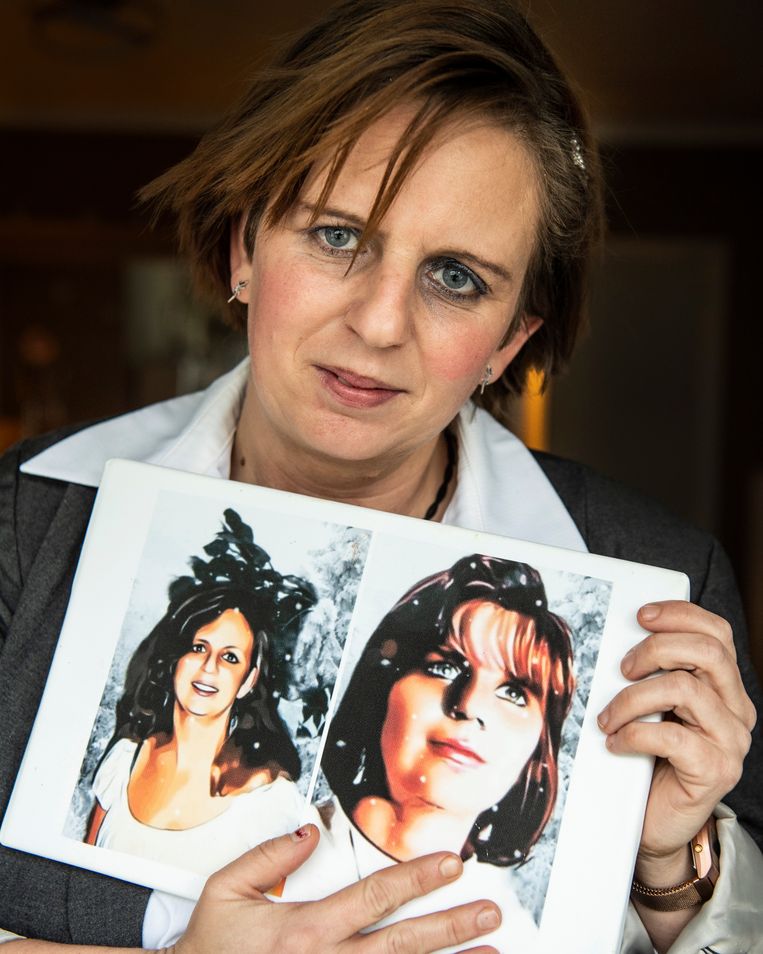 Vanessa Demares, de dochter van Eve Poppe. ‘Du Lion heeft ook mijn toekomst afgepakt. Ik ben meermaals opgenomen in
de psychiatrie – ik kon de moord maar niet verwerken.’ Beeld Saskia Vanderstichele