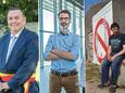 Karlos Callens, burgemeester van Ardooie / Frederik Vandenberghe van Skyline Communications / landbouwer Francky Snaert