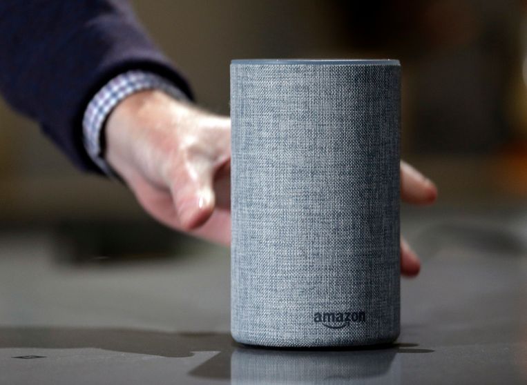 Alexa, de spraakassistent van Amazon, bewaart alles wat u haar toevertrouwt.  Beeld AP
