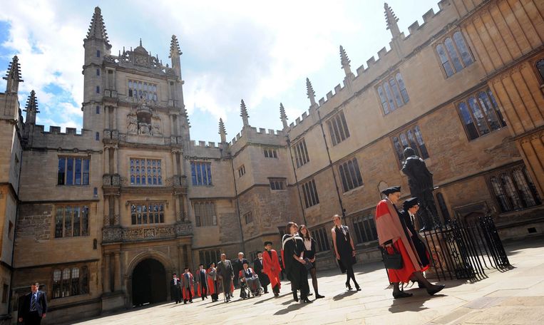 Exterieur van de Bodleian bibliotheek van Oxford University Beeld EPA