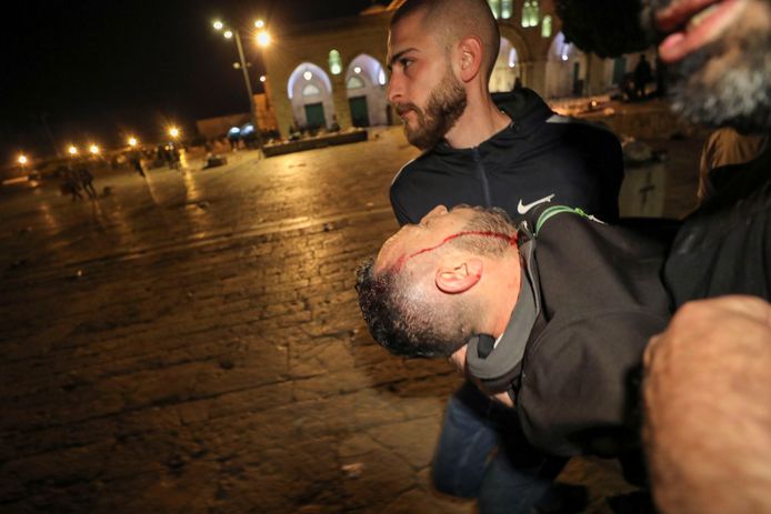 Gewelddadige confrontaties tussen Palestijnen en de Israëlische politie in Jeruzalem
