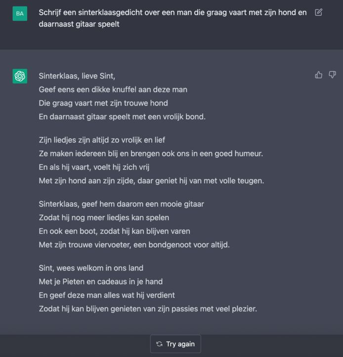 Waarom Zelf Een Sinterklaasgedicht Schrijven, Als Deze Ai Het Ook Kan? |  Tech | Ad.Nl