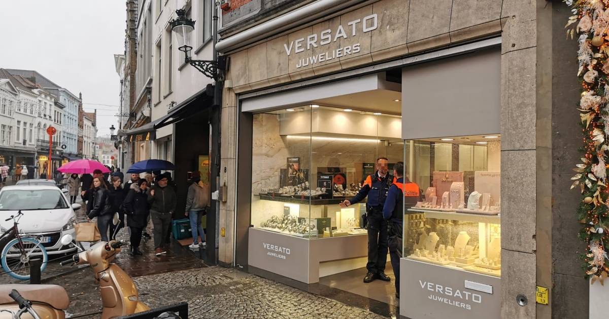 Suspect caught after armed robbery of a jeweler in Bruges: “He was already known to the police”