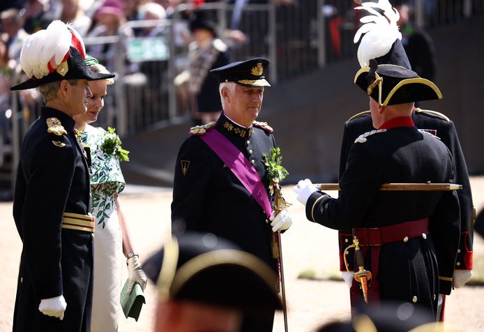 Koning Filip en koningin Mathilde in Londen.