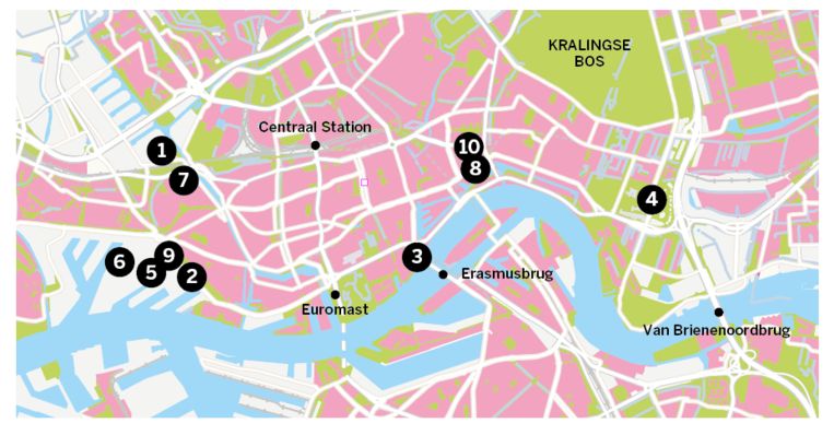 Tien locaties voor de Rotterdam Art Week 2022 Beeld de Volkskrant