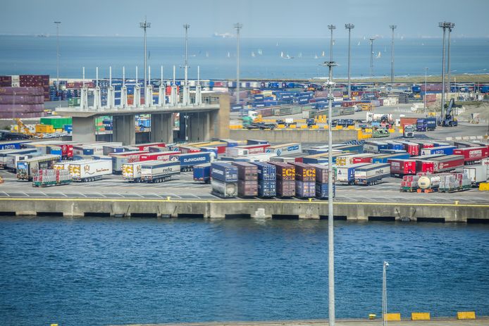 De haven van Zeebrugge.