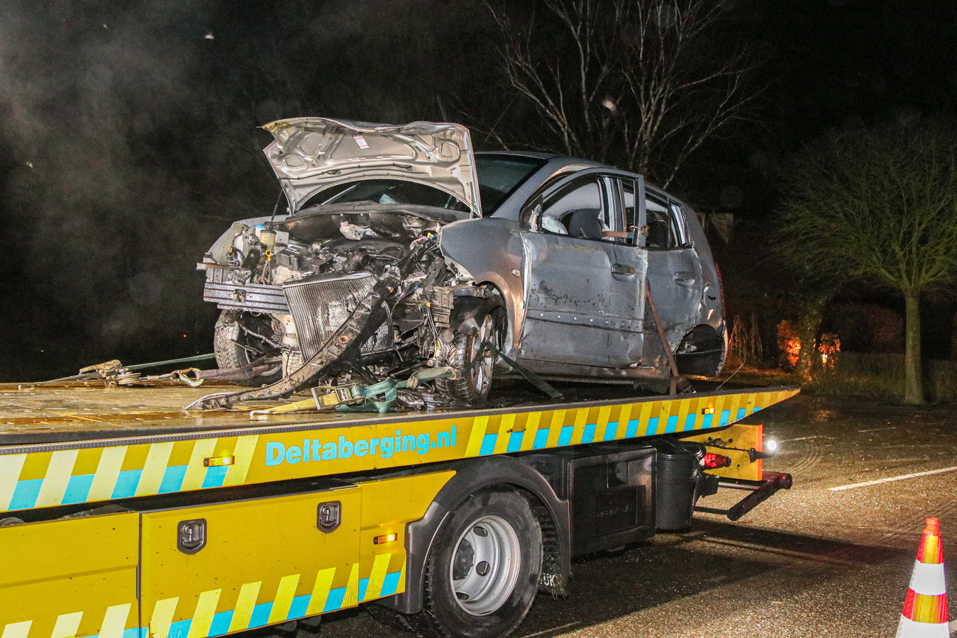 De auto kan als verloren worden beschouwd.