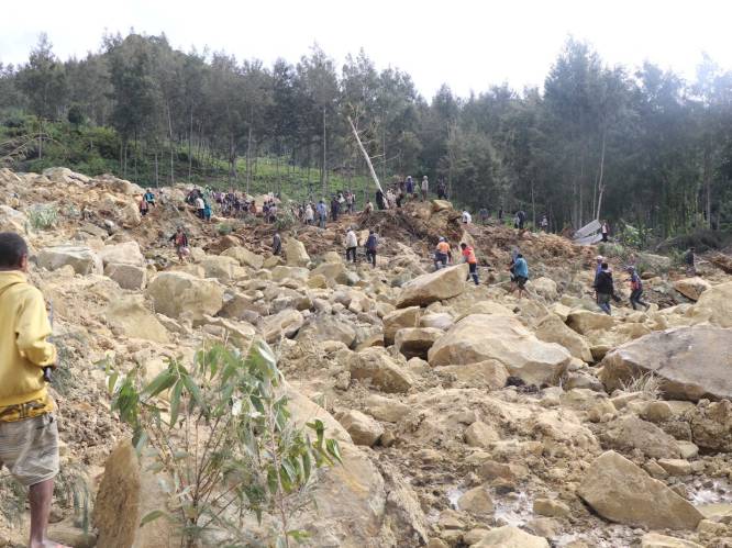Papoea-Nieuw-Guinea schat dodental na aardverschuiving op 2.000