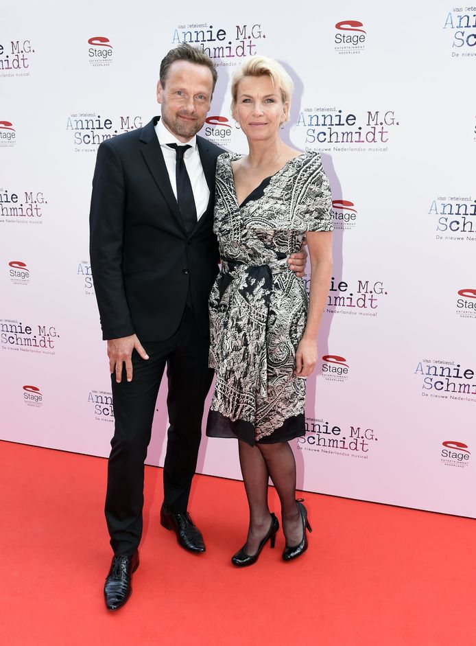 Anita Witzier met haar man Michel Nilissen.