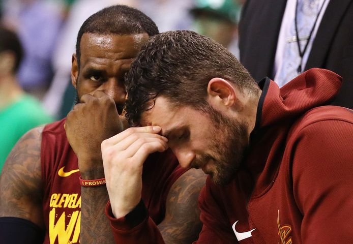 LeBron James en Kevin Love.