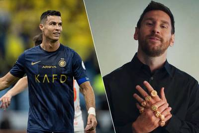 De veelzeggende reactie van Ronaldo op Ballon d’Or-triomf van eeuwige rivaal Messi, die poseert met acht gouden ringen