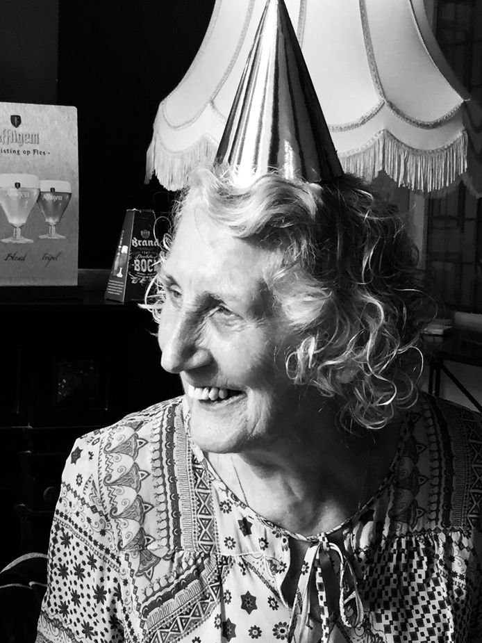 Nell Eggermont op haar 82ste verjaardag.