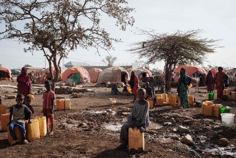 Vluchtelingenkamp in Somalië Beeld AFP