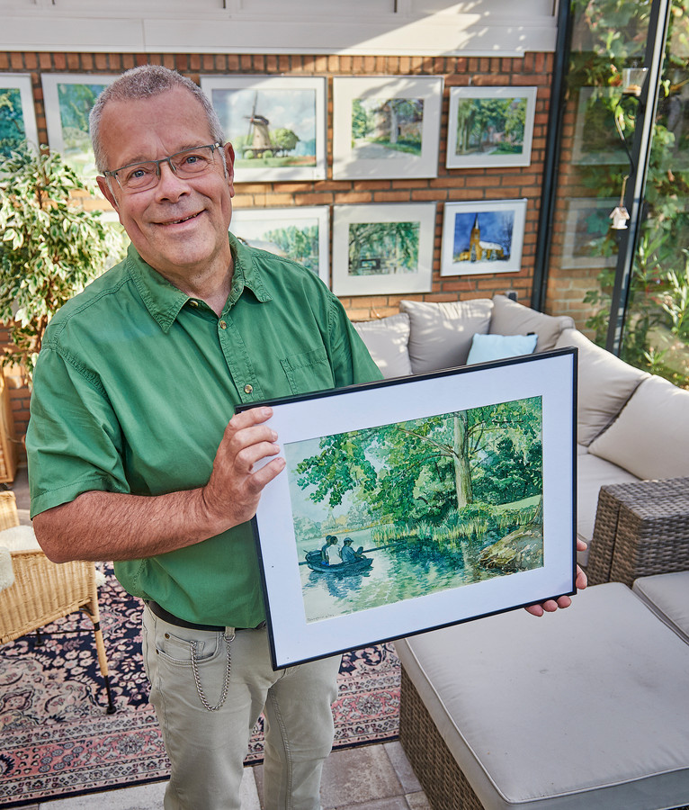 Fried van Otterdijk uit Zijtaart exposeert aquarellen en werk in acryl.