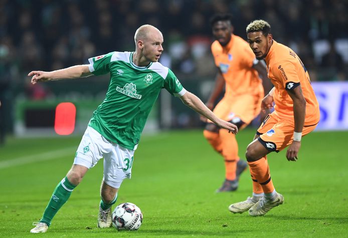 Davy Klaassen in actie namens Werder Bremen.