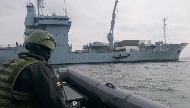 Duitse marine onderschept zware wapens Middellandse Zee | De Morgen