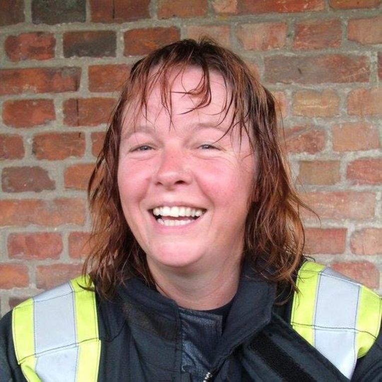 Jorien Traas: 'Voor een jongen van 120 kilo is die 40 kilo een pukkel op z'n rug. Maar ik heb met mijn 52 kilo bijna mijn hele lichaamsgewicht op mijn rug.' Beeld  