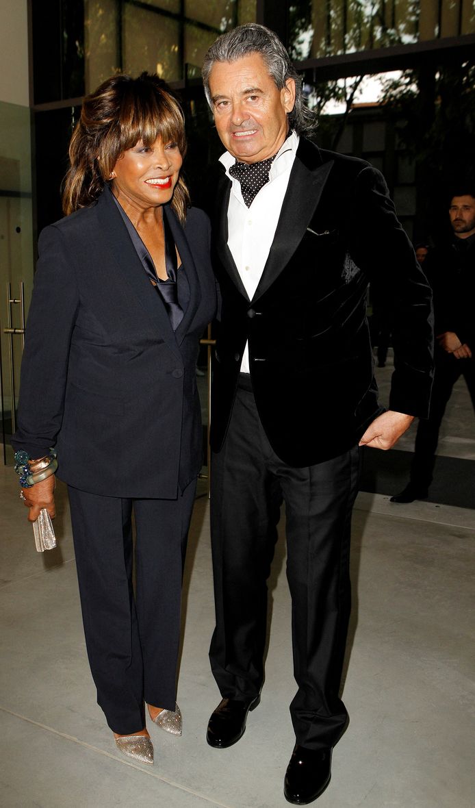 Tina Turner met haar echtgenoot Erwin Bach in 2015.