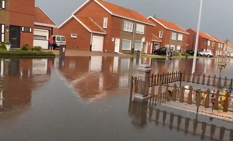 De Firmin Deprezstraat in Kortemark stond op een bepaald moment blank.