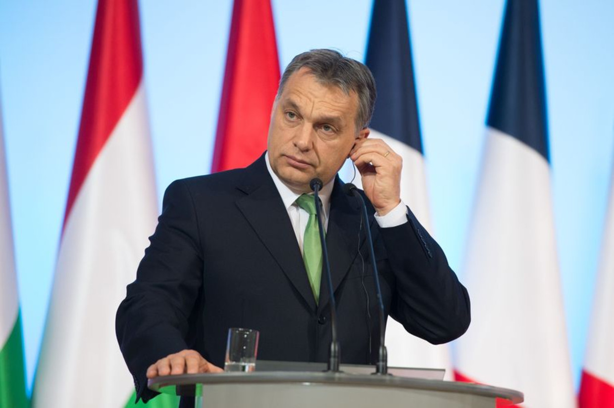 De Hongaarse premier Orbán. Beeld afp