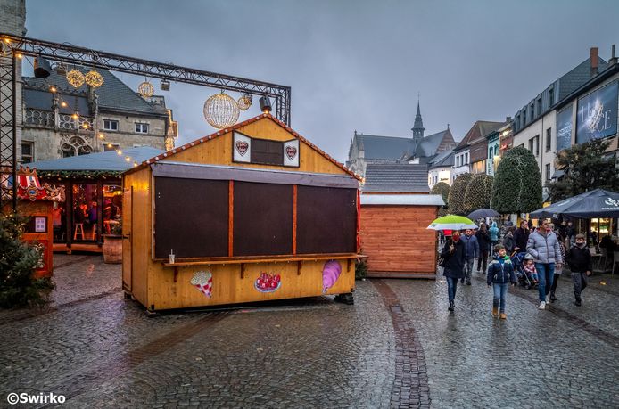 Het kerstdorp in Aalst afgelopen zondag.