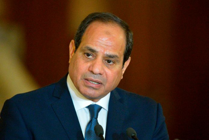 De Egyptische president Abdel Fattah al-Sisi.