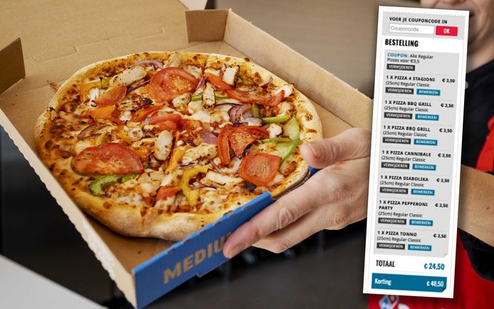 PROMOJAGERS SUPERTIP. Keten stunt: “Pizza kost nu 3,50 euro in plaats 13,50 euro” | | hln.be
