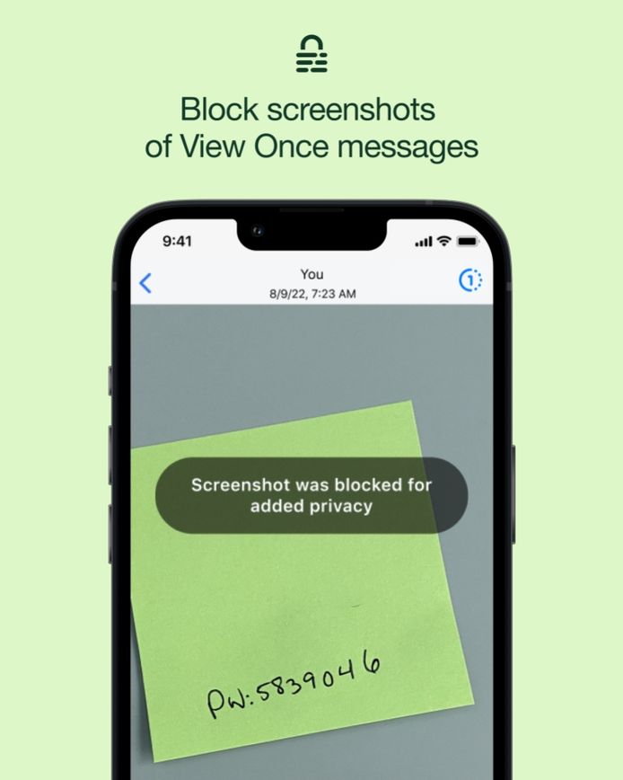Technologiebedrijf Meta test in WhatsApp een functie uit die het mogelijk maakt om screenshots te blokkeren.