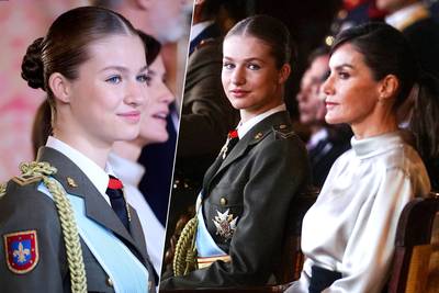 IN BEELD. Spaanse kroonprinses Leonor eist alle aandacht op tijdens eerste militaire eerbetoon