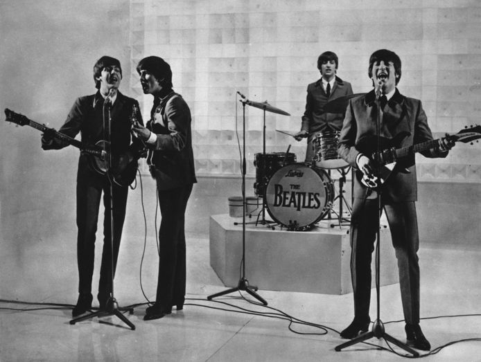 De Beatles: Paul McCartney, George Harrison, Ringo Starr en John Lennon.