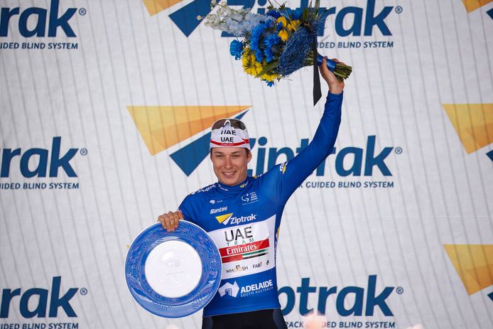 Philipsen won het puntenklassement van de Tour Down Under.