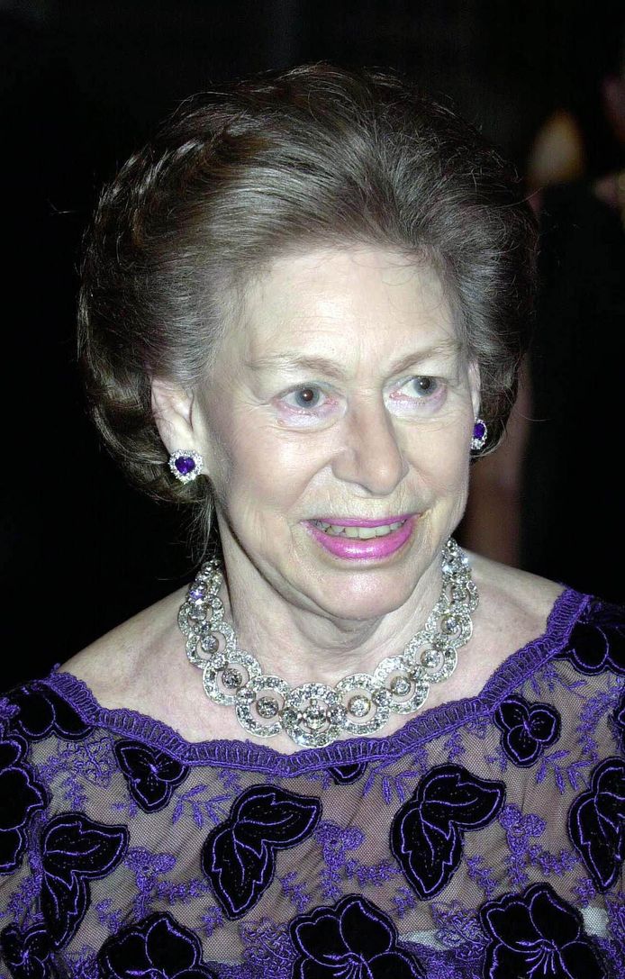 De Britse prinses Margaret, zus van koningin Elizabeth II.