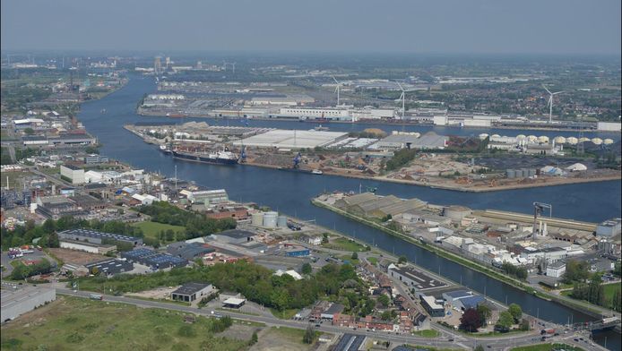 De haven van Gent.