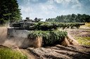 Een Duitse Leopard-tank.