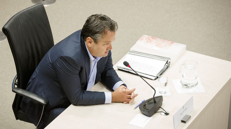 Marcel de Vries, voormalig kasbeheerder van Vestia, verscheen in juni voor de commissie. Beeld anp