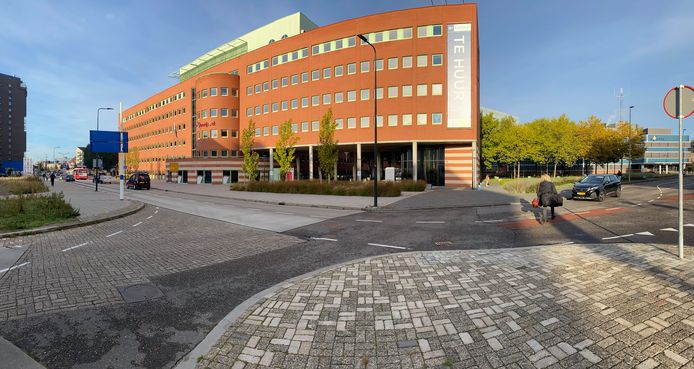Het knelpunt bij het politiebureau en Regiokantoor in Enschede.