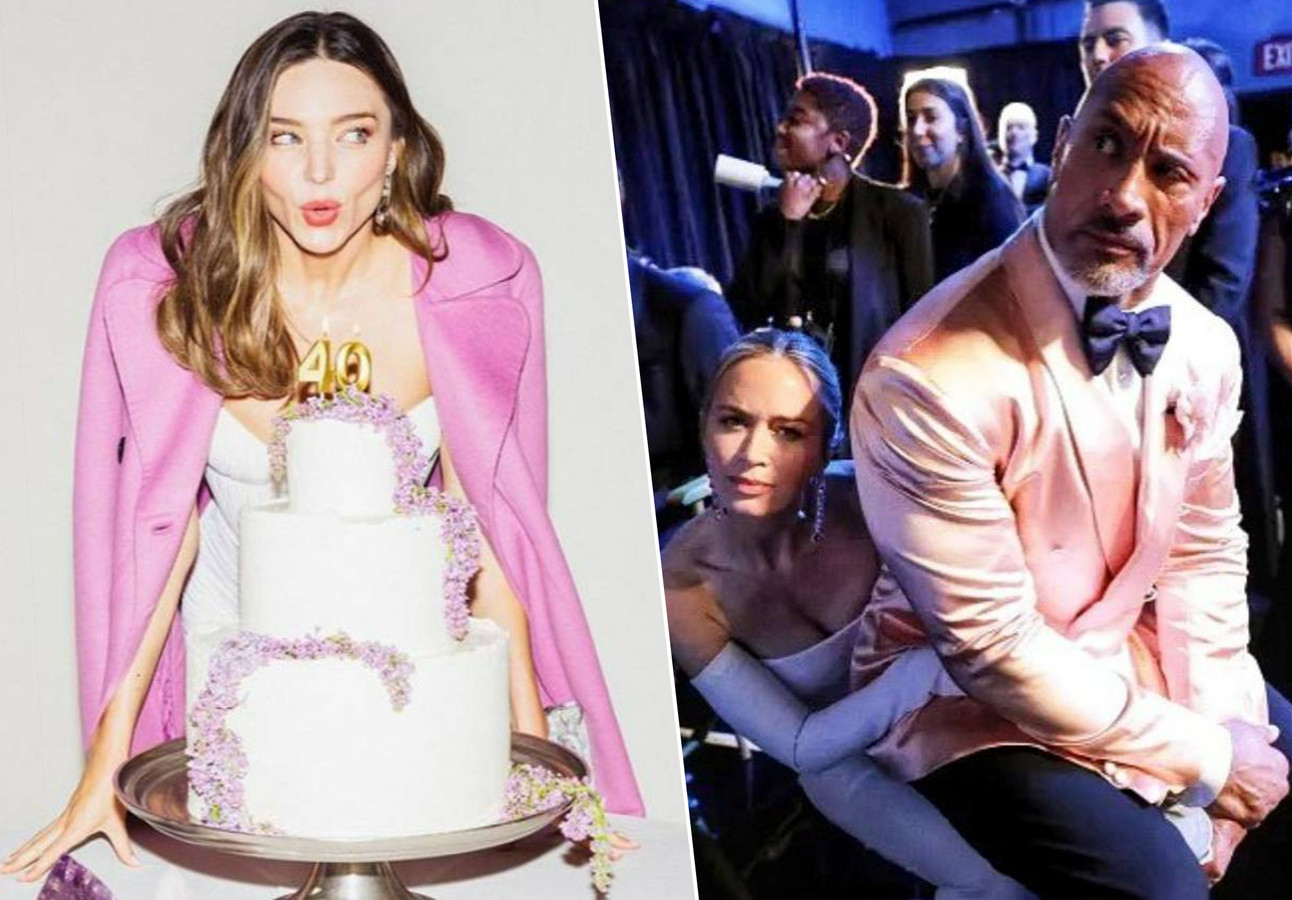 CELEB 24/7. Miranda Kerr viert nu al haar 40ste verjaardag en Dwayne  Johnson deelt een blik achter de schermen | Foto | hln.be