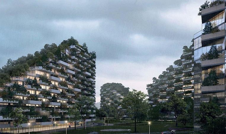 Forest City. Beeld Stefano Boeri Architetti