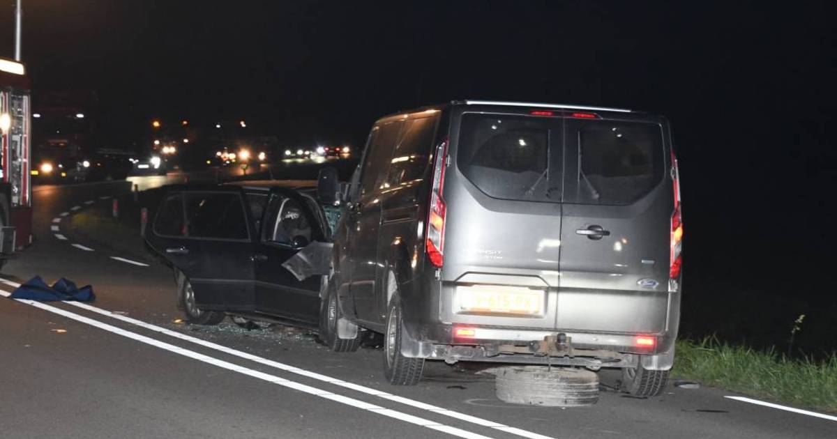 Frontale botsing op N290 bij Vogelwaarde; weg afgesloten.