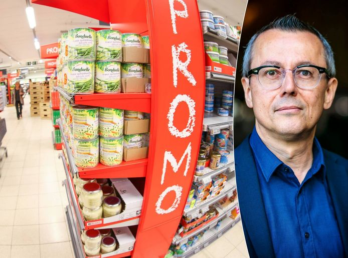 Winkelexpert Stefan Van Rompaey legt uit waarom supermarkten tegewoordig minder maar wel veel grotere kortingen geven.