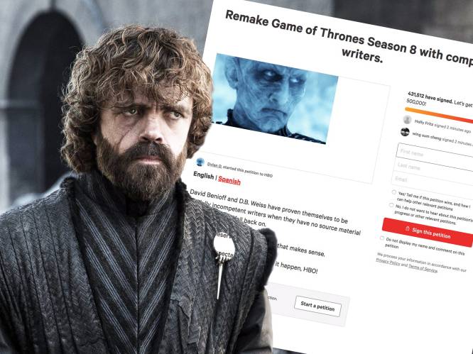 ‘Game of Thrones’-kijkers zijn woest: al meer dan 435.000 fans eisen remake laatste seizoen