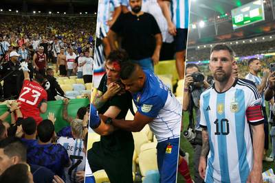 Hallucinante taferelen in Brazilië-Argentinië: Messi weigert eerst te spelen, doelman Martinez gooit zich tussen huilende fans