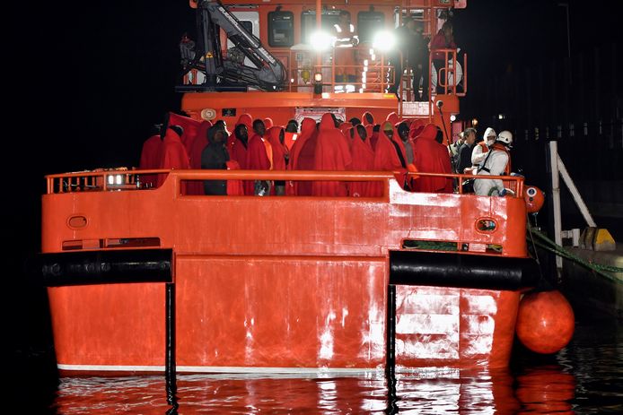 Begin december werden 115 migranten gered op zee en naar het Spaanse Almeria gebracht.