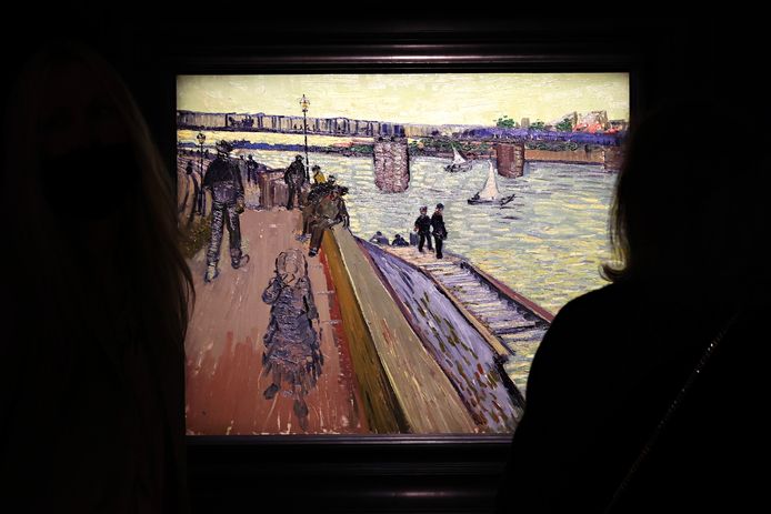 Le pont de Trinquetaille' door Vincent van Gogh.
