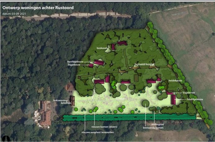 Het plan zoals het nu in een bestemmingsplan wordt gevat.