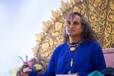 Hoe Boven-Leeuwen voor één dag het Europese centrum voor fans van de swami werd