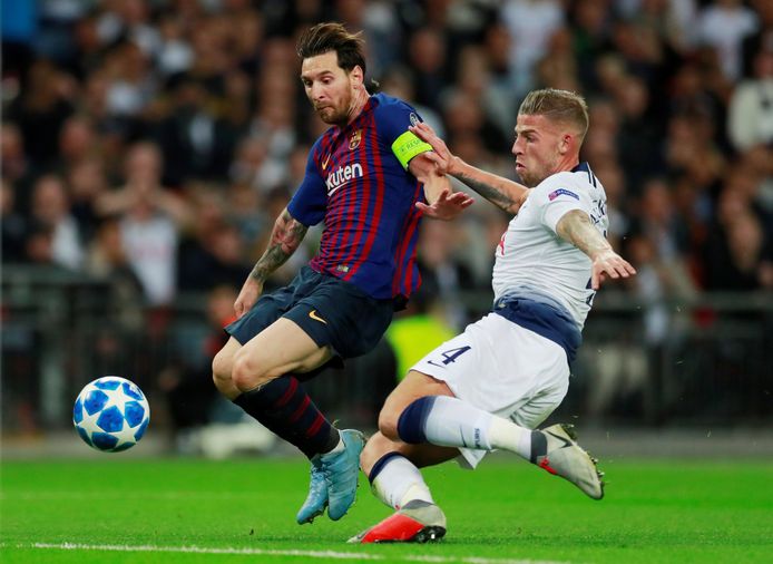 Alderweireld verus Messi op Wembley in 2018.