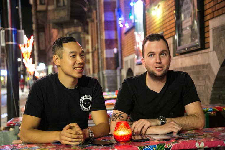 Melvin Tiao en Rick Edwards van Indonesisch cateringbedrijf Mister Makan Beeld Timmy Ling