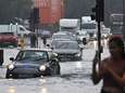 Overstromingen in Londen door zware regenval